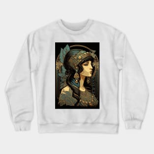 Queen Cleopatra - Art Nouveau Crewneck Sweatshirt